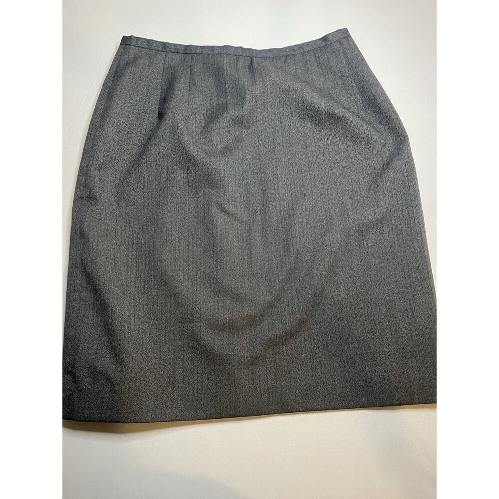 Harve Bernard Women’s Wool Blend Gray Skirt Vintage Size 12
